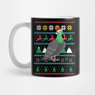 Ugly Christmas Pigeon Mug